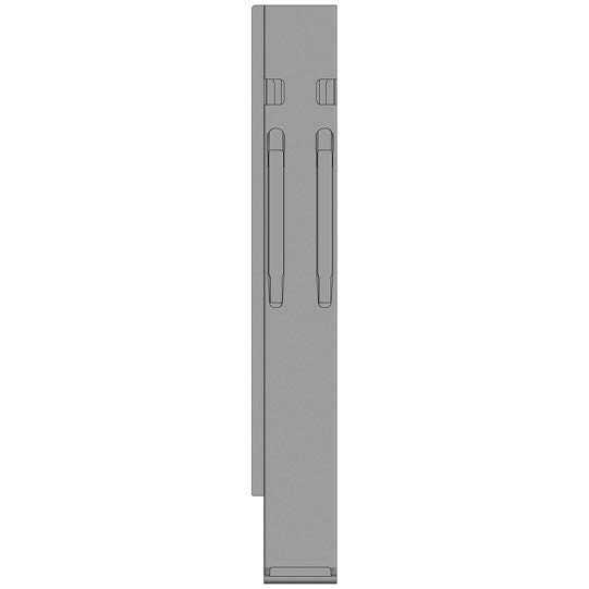 K20 Rear corner stanchion, L, stl. KTL,800mm,TIR,w.lock,DV