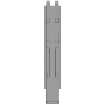 K20 centre pillar, stl., black KTL, 800 mm, w/ holder