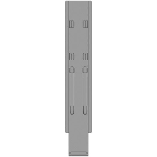 K20 central pillar, anodized aluminium, 800 mm, without mount