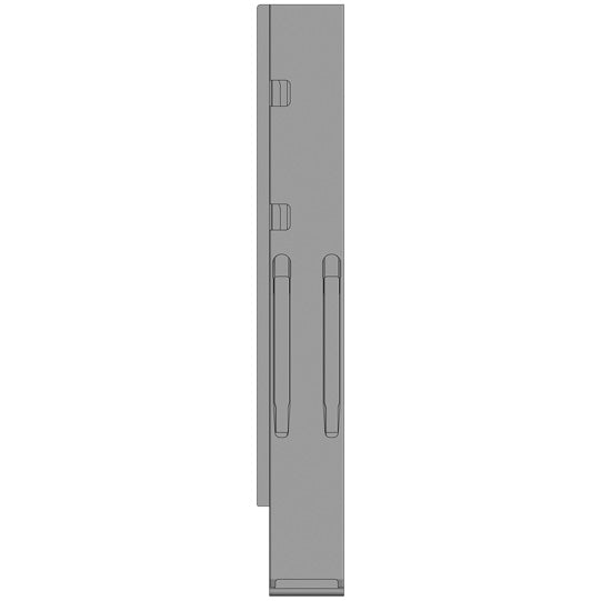 K20 Takakulmapylväs. L. KTL teräs. 800 mm. ilman lukkoa. EV