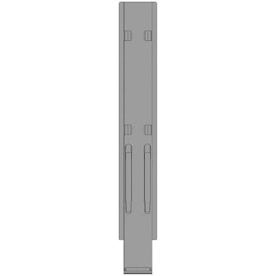K20 centre pillar, stl., black KTL, 1000 mm, w/out holder