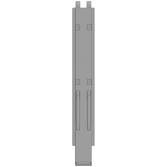 K20 centre pillar, stl., black KTL, 1000 mm, w/ holder