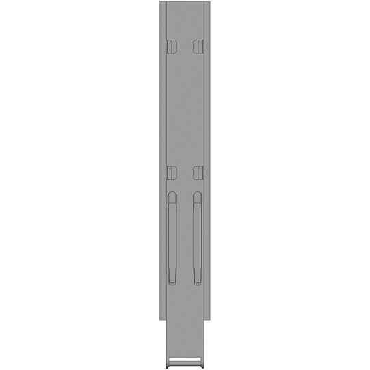 K20 central pillar, anodized aluminium, 1000 mm, without mount