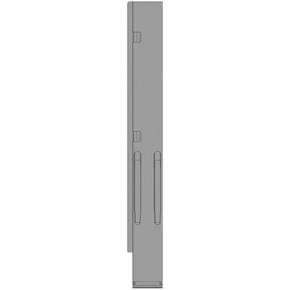 K20 Rear corner stanchion, L, KTL stl., 1000 mm, w/out lock, EV