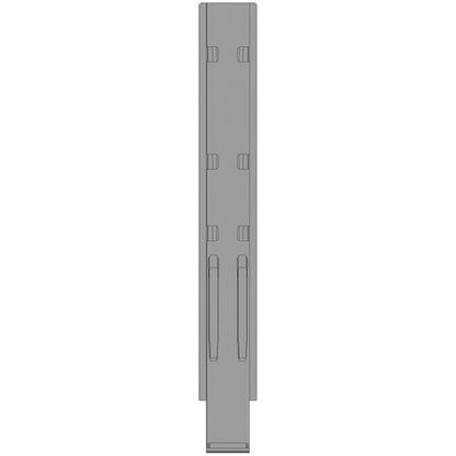 K20 centre pillar, stl., black KTL, 1100 mm, w/out holder