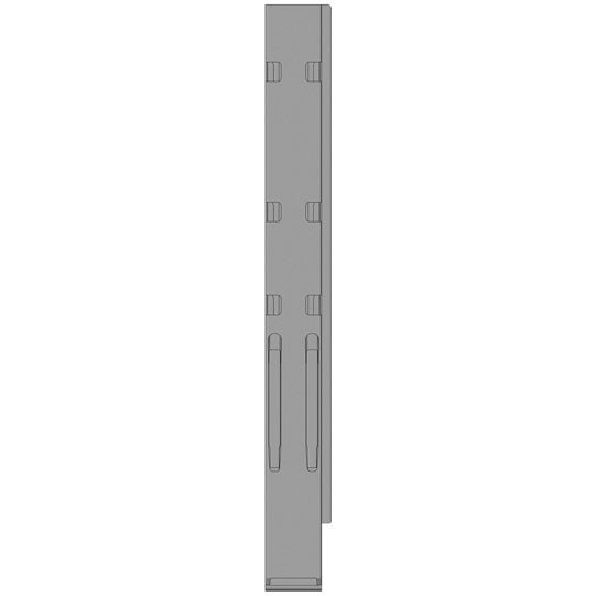 K20 rear corner pillar, right, steel KTL, 1100mm, w.lock,DV