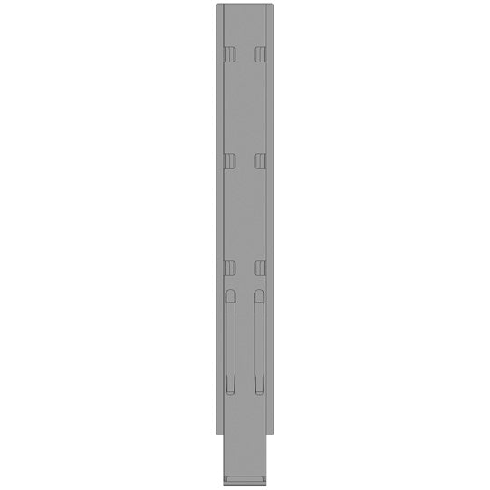 K20 centre pillar, stl., black KTL, 1200 mm, w/out holder