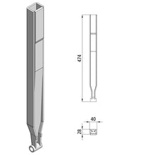 Kinnetop tube f. 500 and 600 mm stanchions, raw stl.