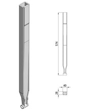 Kinnetop tube f. 800 - 1200 mm stanchions, raw stl.