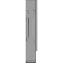 K20 rear corner pillar, R, anodized aluminium, 600mm, w/ lock