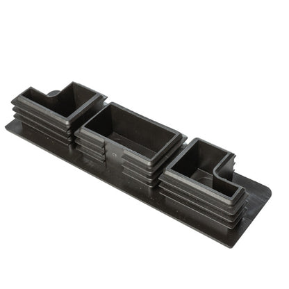 K20 Cover cap, plastic, f. centre and rear stanchion, black cen