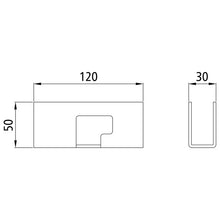 Top-clutch K20/K4, 120 mm, f. T-piece, raw stl.