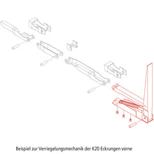 K20 Hand lever repair kit f. front stanchion