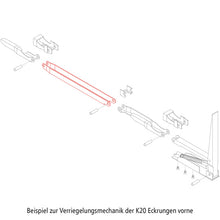 Intermediate joint, hole spacing 300 mm