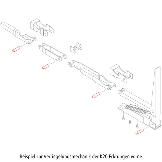 Rod bolt Ø 8 x 32 mm