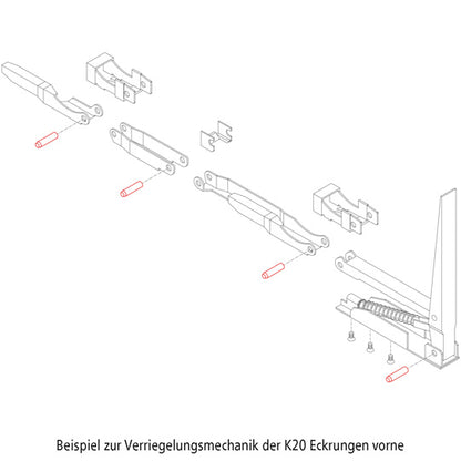 Rod bolt Ø 8 x 32 mm