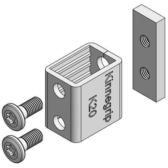 K20 counter bracket, Earth Black, incl. screw set