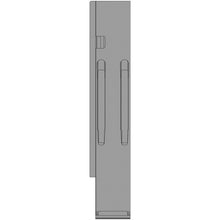 K20 rear corner pillar, L, anodized aluminium, 600mm, w/o lock