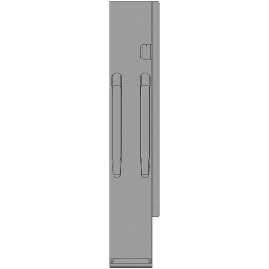 K20 rear corner pillar, R, anodized aluminium, 600mm, w/o lock