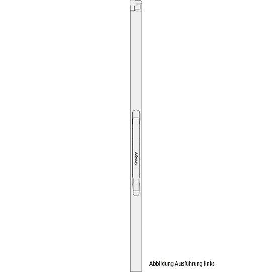K30 aluminum front pillar, right, 1000 mm BWH
