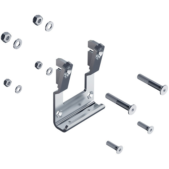 K20 pillar socket, bolt-on, galvanized, with srews