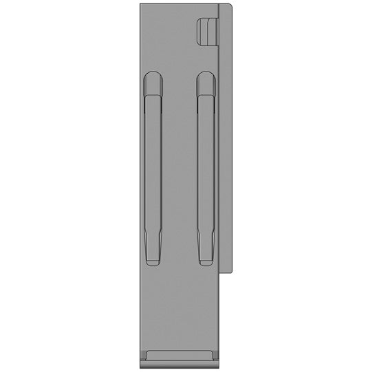 K20 Rear corner stanchion, microZINQ 5, R, 400mm, w/out lock, E
