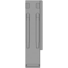 K20 Rear corner stanchion, microZINQ 5, R, 400 mm, w.lock(DV)