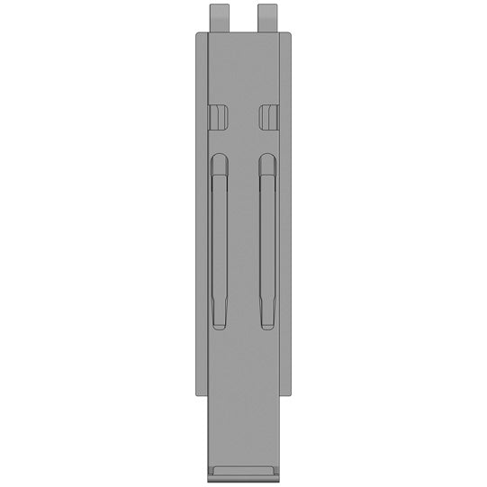 K20 centre pillar, stl., microZINQ 5, 600 mm, w/ holder
