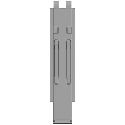 K20 centre pillar, stl., microZINQ 5, 600 mm, w/ holder