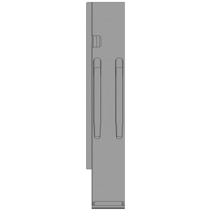 K20 Rear corner stanchion, L, microZINQ 5, 600mm, w/out lock, E