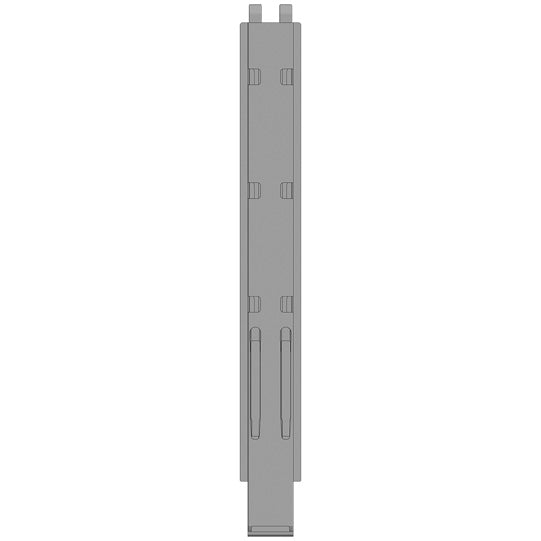 K20 center pillar, steel, microZINQ® 5, 1200 mm, with holder