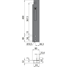 K15 Eckrunge vorne, rechts, Aluminium, 400 mm
