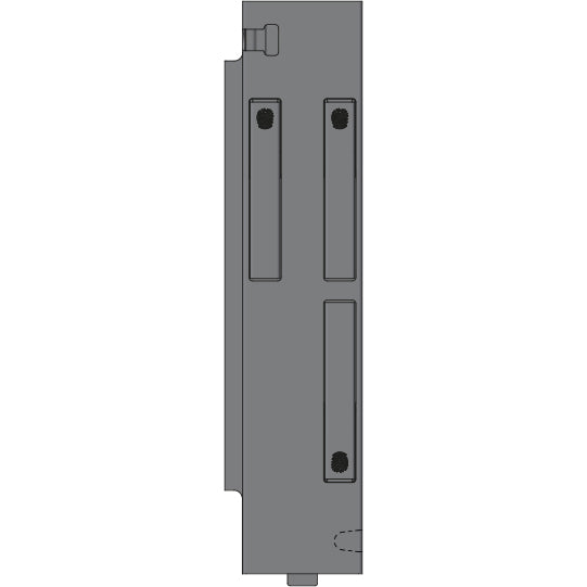 K15 Eckrunge hinten, links, Aluminium, Doppelpendel, 400 mm