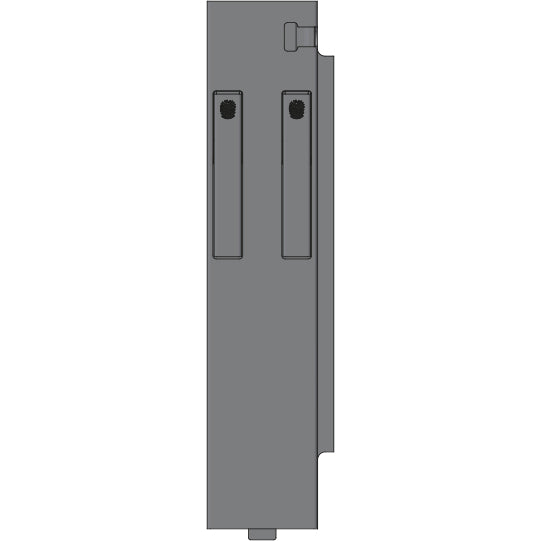 K15 Eckrunge hinten, rechts, Aluminium, 400 mm