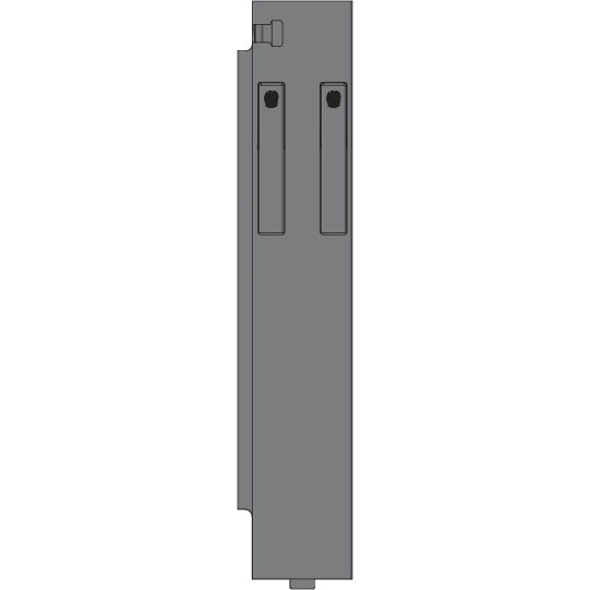 K15 Eckrunge hinten, links, Aluminium, 500 mm