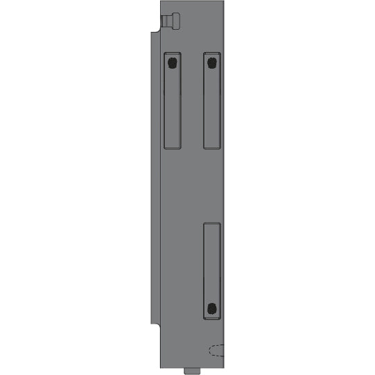 K15 Eckrunge hinten, links, Aluminium, Doppelpendel, 500 mm
