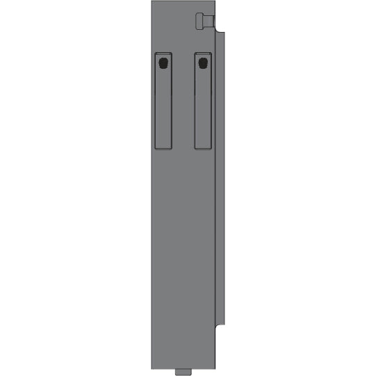 K15 Eckrunge hinten, rechte, Aluminium, 500 mm