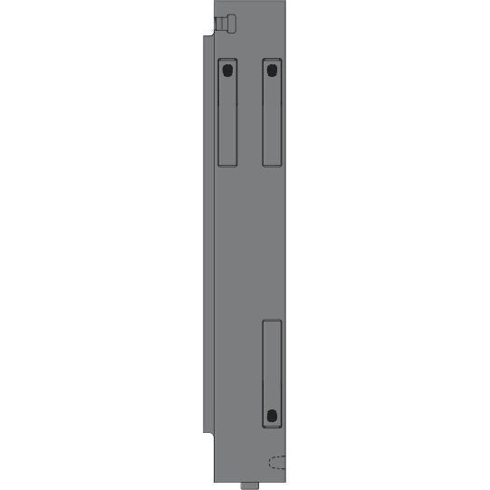 K15 Eckrunge hinten, links, Aluminium, Doppelpendel, 600 mm