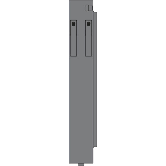 K15 Eckrunge hinten, rechts, Aluminium, 600 mm