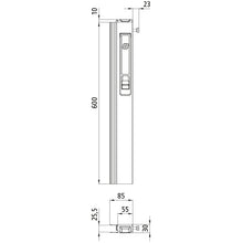 T50 long travel lock, 600 mm, right