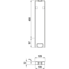 T50 centre pillar 400, aluminum, special length 497 mm