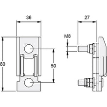 T50 pillarpocket f. T50 centre pillar, long screw 27 mm