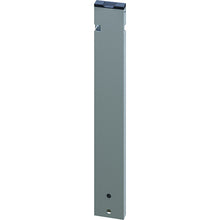 T50 rear corner stanchion, aluminum, 600 mm, L, bolt-on
