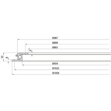 Ball race KLK 1050N, undrilled, 45 kN, 1050 mm