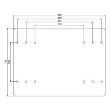 Mounting plate MP 4101 for 2" fifth wheel couplings