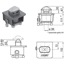 Container lock R 314 F, for container chassis