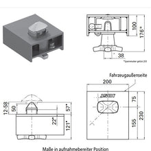 Container interlock R 316 VAP, f. platf.ms