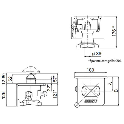 R 416 VAK container lock. system f. swap-body vehicles