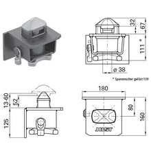 Container lock R 414 F, for container chassis