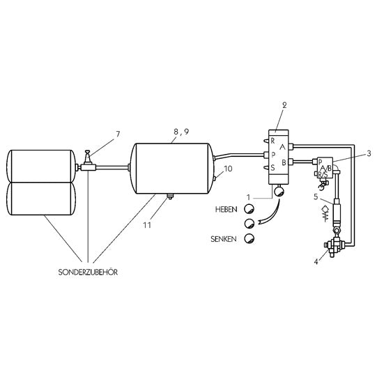 Control system SSTN 1 HS 650.280.000 for 1 lifting arm